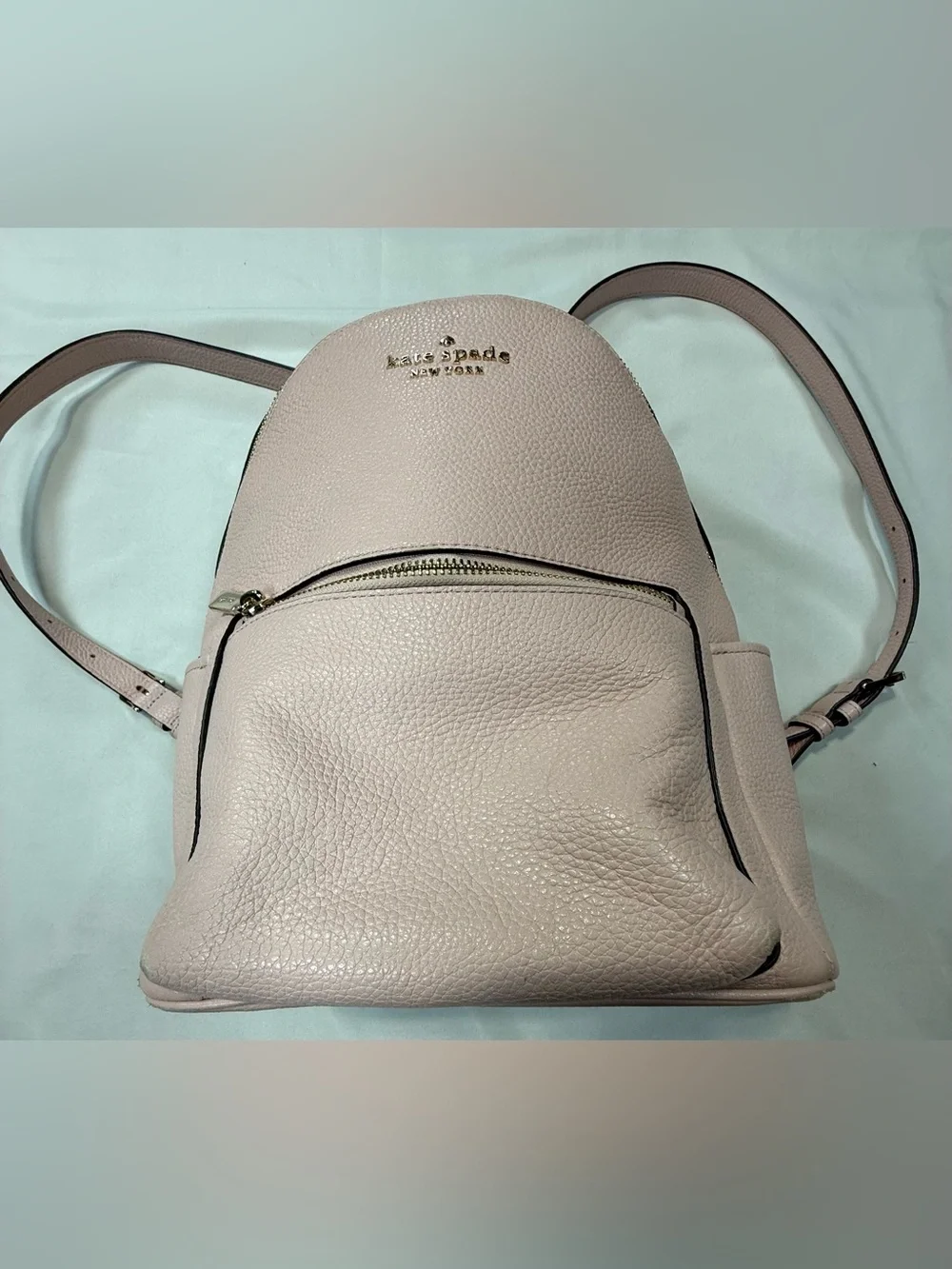 kate spade Pale Pink Pebbled Leather  Backpack